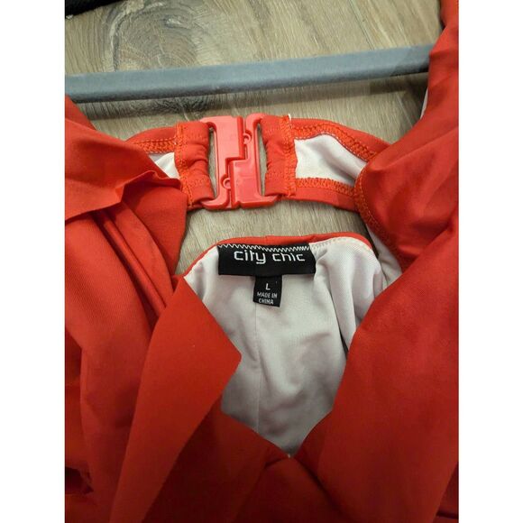 🥚3/30 Sz L (20/2X) City Chic Cavallo One Piece Swimsuit - Picture 4 of 12
